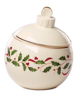Lenox Holiday Ornament Candy Jar