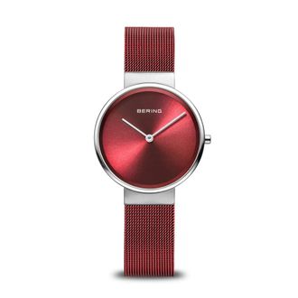 Bering Dames Armbandhorloge Classic 14531-303 - Dames - Horloges - Rood - ONE Size - Accessoires