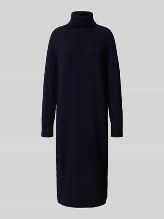 GANT Strickkleid mit Kaschmir-Anteil und Rollkragen in Marine, Größe XXL