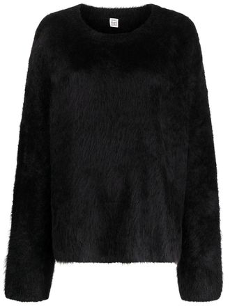 Toteme oversized fur jumper - women - Polyamide/Spandex/Elastane/Alpaca - XS/S - Black