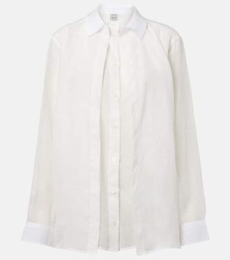 Toteme Layered ramie voile shirt