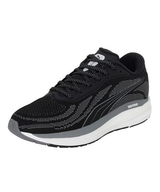 Puma Puma Magnify Nitro Knit, Football Boots Men, Black/White, 9.5 UK