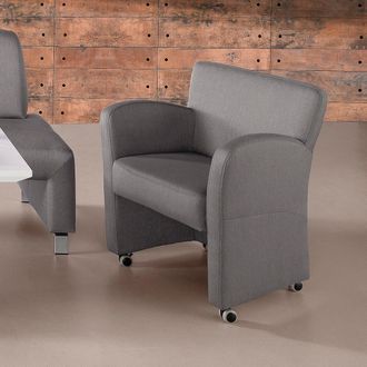 Exxpo Sofa Fashion Sessel »Intenso, Loungesessel, modern, wahlweise in Leder oder Textil« hohe Bodenfreiheit, frei im Raum stellbar, hoher Sitzkomfort
