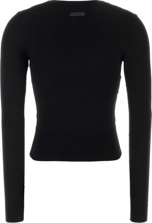 Moschino Womens Black Viscose Blend Sweater Nero Exterior: Polyester Maglieria