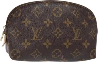 Louis Vuitton Pre-owned Canvas pouches - Dames - Vintage Clutch - Bruin - ONE Size - Leer - Vintage