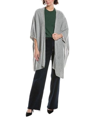 Vince Tipped Jersey Knit Cashmere Cape