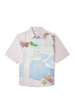 Our Legacy Beyond Printed Cotton and Silk-Blend Shirt