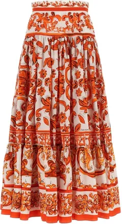 Dolce & Gabbana Mujer, Faldas, Naranja, Talla: S