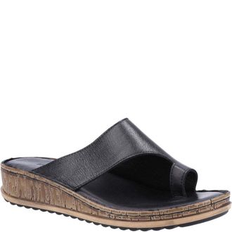 Hush Puppies Womens/Ladies Elissa Suede Sandals (Black/Cream) - Multicolour - Size UK 6