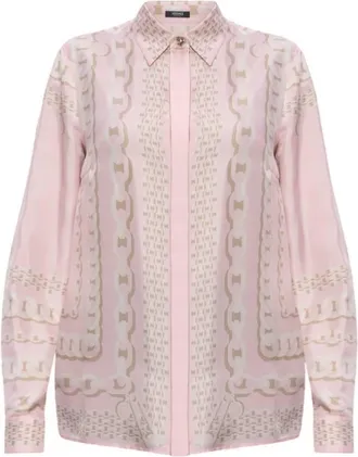 Versace Classic Treasure Silk Shirt, Brand Size 44 ( US Size 8 )