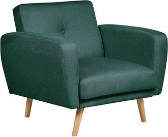 Beliani Beliani - Fabric Armchair Green Florli