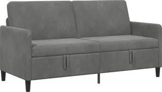 vidaXL Sof&aacute; Con Almacenamiento Gris Oscuro 172 X 78 X 87 Cm Poli&eacute;ster Vidaxl