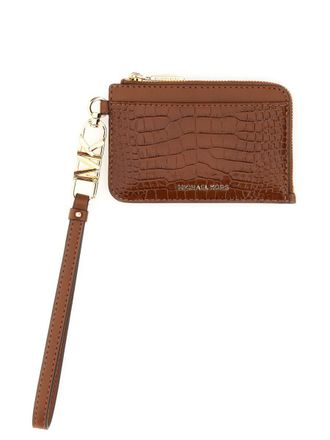 Michael Kors Crocodile Print Leather Card Case
