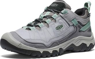 Keen Womens Targhee 4 Low Height Durable Comfortable Waterproof Hiking Shoe, Alloy/Granite Green, 9 Wide