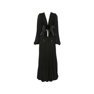 Elisabetta Franchi Dames, Jurken, Zwart, Maat: L