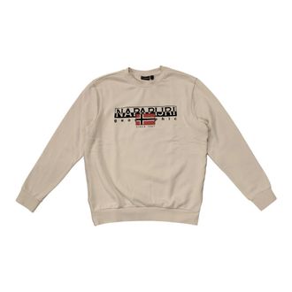 Napapijri Heren, Sweatshirts & Hoodies, Beige, Maat: XL Katoen