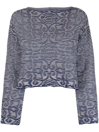 Emporio Armani Intarsia sjaal - Blauw