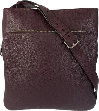 Bally Pre-owned Cross Body Bags, female, Red, Size: ONE SIZE Pre-owned Leather Shoulder Bag