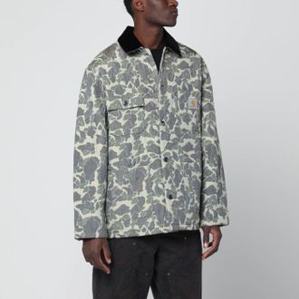 Carhartt Work in Progress Tapestry Chore Coat Camo Duck Jacquard, Green/Tobacco