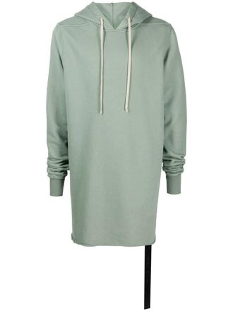 Rick Owens long-sleeve rib-trimmed hoodie - Green