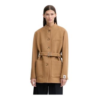 Bally Jassen, Dames, Beige, L, Katoen, Geknoopte Jas