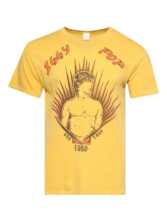 MadeWorn iggy pop tour T-shirt - Yellow