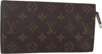 Louis Vuitton Pre-owned Clutches, female, Brown, Size: ONE SIZE Pre-owned Canvas Clutch