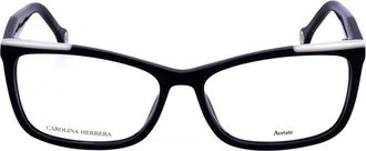 Carolina Herrera Ladies Black Rectangular Eyeglass Frames HER 0202/G
