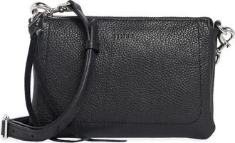 Aim&eacute;e Madrid Leather Crossbody Bag in Black/black at Nordstrom Rack