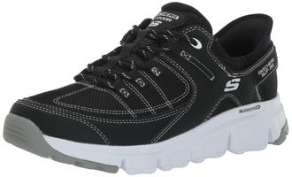 Skechers Womens Gipfel Bei Sneaker, Black White BKW, 7 UK