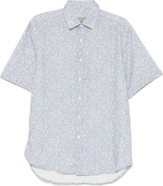 Canali Camicia con stampa - Blu