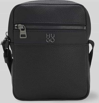 HUGO BOSS Umh&auml;ngetasche in Lederoptik Modell QUANTIC_NS ZIP in Black, Gr&ouml;&szlig;e 1