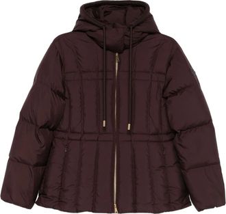 Moncler Giacca con cappuccio e zip - Marrone