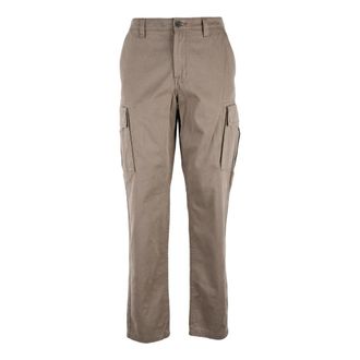 Timberland Straight Trousers, male, Brown, Size: W35 Relaxed Tapered Trousers