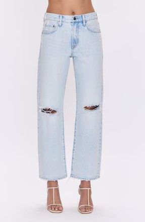 Pistola Denim Lexi High Waist Ankle Straight Leg Jeans in Solstice Distressed at Nordstrom Rack, Size 32P