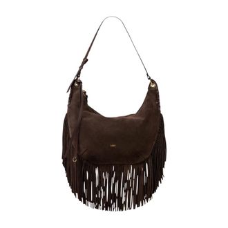 BA&SH Suede Swing Bag - female - Ba&Sh - Shoulder Bags - Brown - ONE SIZE - Bags
