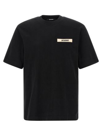 Jacquemus Black Crewneck Logo T-shirt