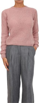 Liu Jo Truien & Vesten, Dames, Roze, S, Wol, Rondgebreide trui