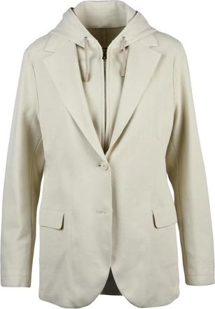 Eleventy Blazers, female, Beige, Size: XL Blazer Sfiancato