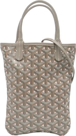 Goyard Borsa a tracolla Poitiers Claire Voie in tela Goyardine 2022 - Grigio