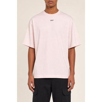 Off-white Mens Mauve Chalk Cotton Shirt, Size XXL