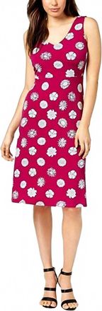 Vince Camuto Crisscross Back A Line Mini Dress In Fuchsia Fury