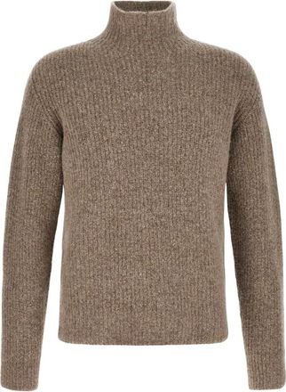 Roberto Collina Truien & Vesten, Heren, Beige, 2Xl, Katoen, Pullover met hoge hals