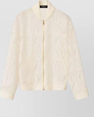 Fabiana Filippi sheer silk blend jacket long sleeves