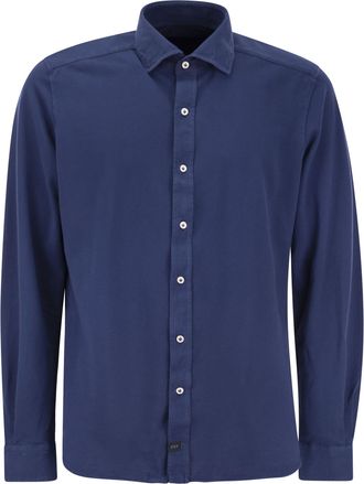 Fay Cotton French Collar Shirt