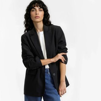 La Redoute Collections Lange, loszittende oversized blazer, Signature CL&Eacute;ANDRE