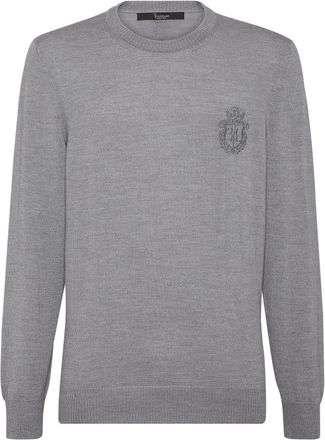 Billionaire Boys Club Pullover Ronde Hals LS - Heren - Ronde hals truien - Grijs - 3XL - Wol - Truien & Vesten