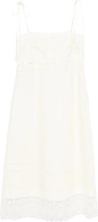 Valentino Lace-trim Midi Dress