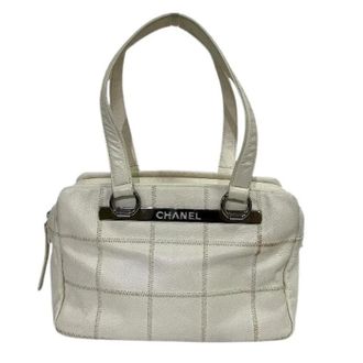 Chanel Pre-owned Handbags, female, White, Size: ONE SIZE Pre-owned Leather Handbag