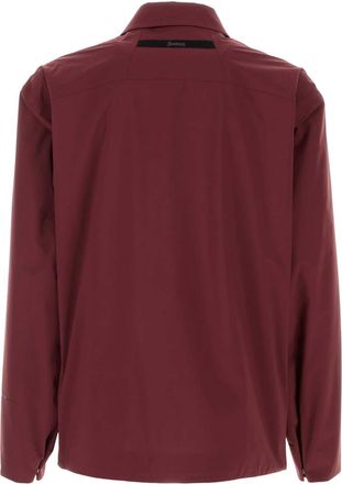 Herno Mens Jacket Burgundy Nylon